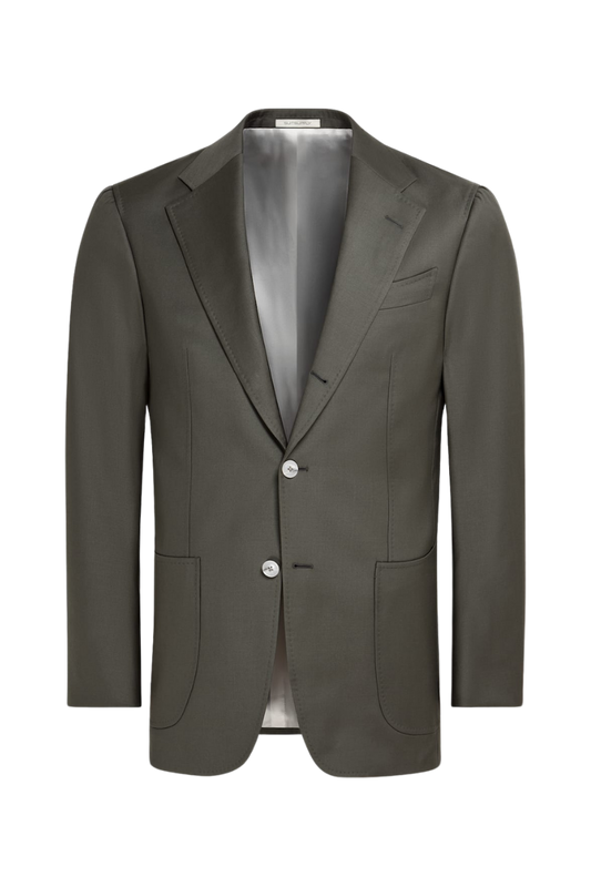 Grey Wool 2-Button Single Breasted Suit