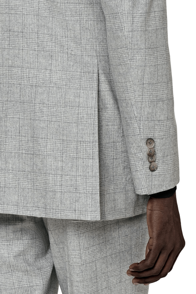 Grey Wool Double Breasted 2-Piece Suit