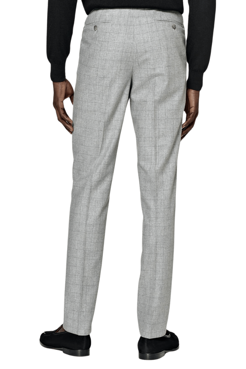 Grey Wool Double Breasted 2-Piece Suit