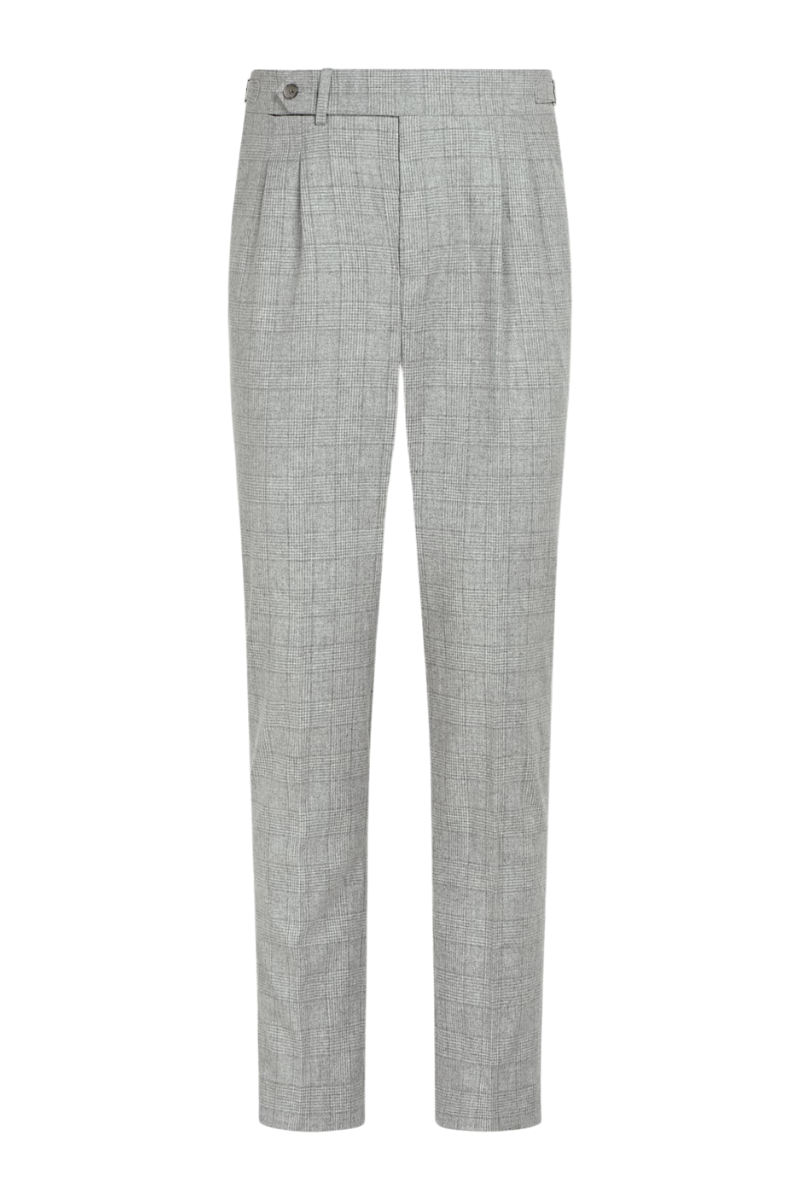 Grey Wool Double Breasted 2-Piece Suit