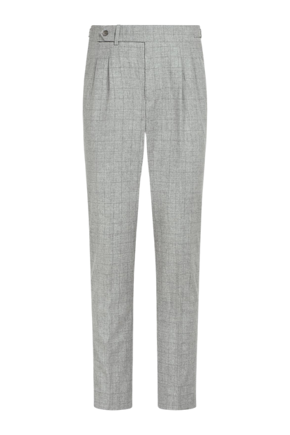 Grey Wool Double Breasted 2-Piece Suit