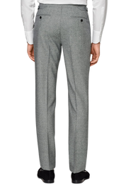 Grey Wool Single Breasted Peak Lapel 3-Piece Suit