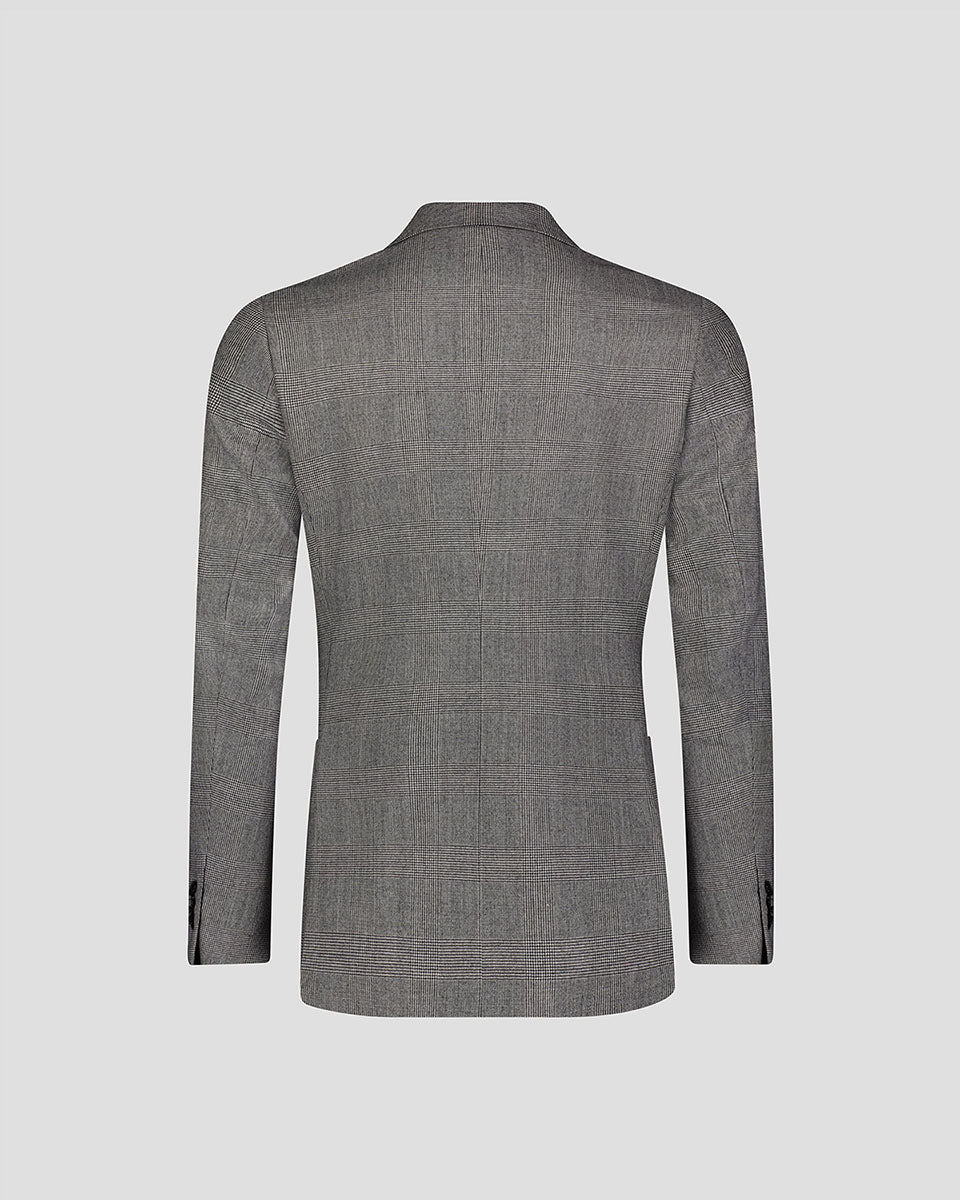 Grey Notch Lapel Single-breasted Suit