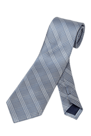 Light Blue Classic Windowpane Tie