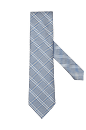 Light Blue Classic Windowpane Tie