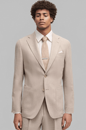 Light Brown Regular fit 2-Piece 2 Button Suit