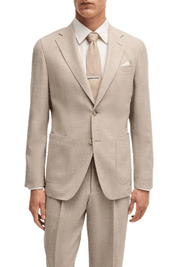 Light Brown Regular fit 2-Piece 2 Button Suit