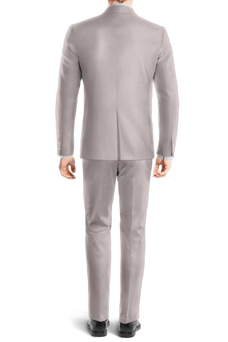 Light Gray  Slim fit 3 piece 2-Button Suit