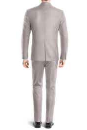 Light Gray  Slim fit 3 piece 2-Button Suit