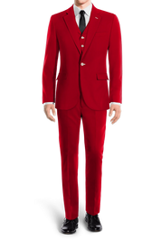 Light Red Slim fit 3 piece 1-Button Suit