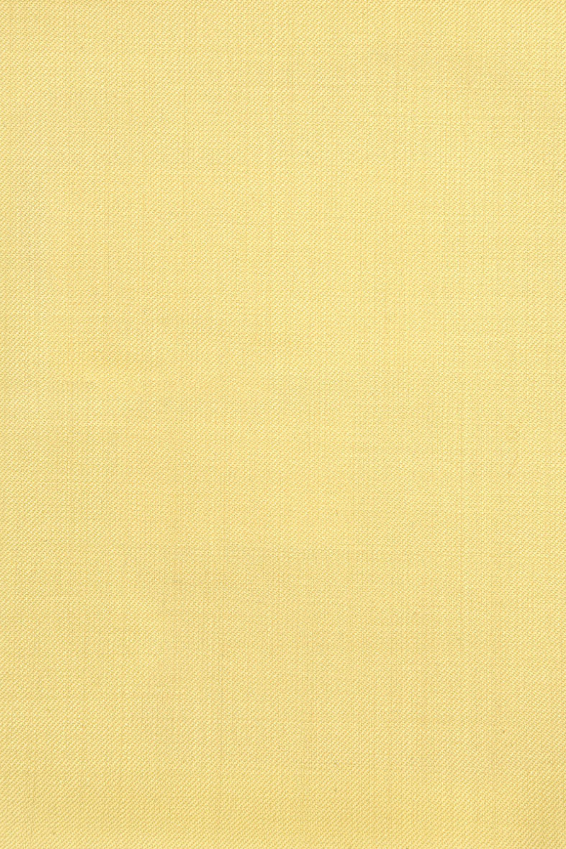 Hellgelber, zweiteiliger, zweireihiger Anzug im Slim Fit