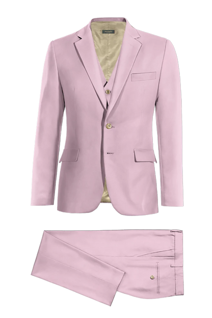 Light purple Slim fit 3 piece 2 Button Suit
