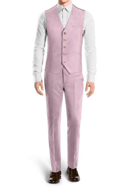 Light purple Slim fit 3 piece 2 Button Suit