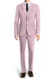 Light purple Slim fit 3 piece 2 Button Suit