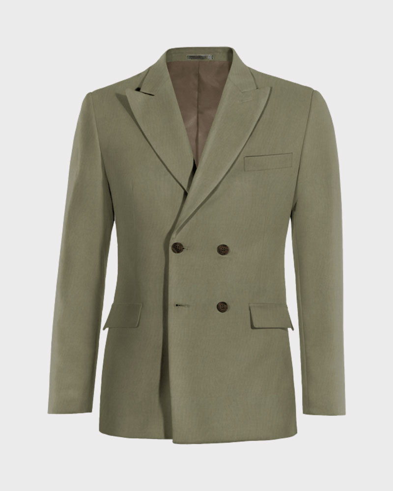Linen Peak Lapel 2-piece Suit