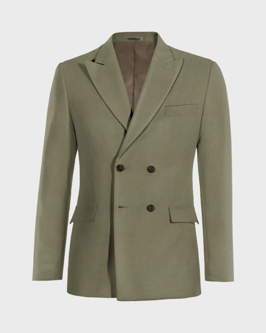 Linen Peak Lapel 2-piece Suit