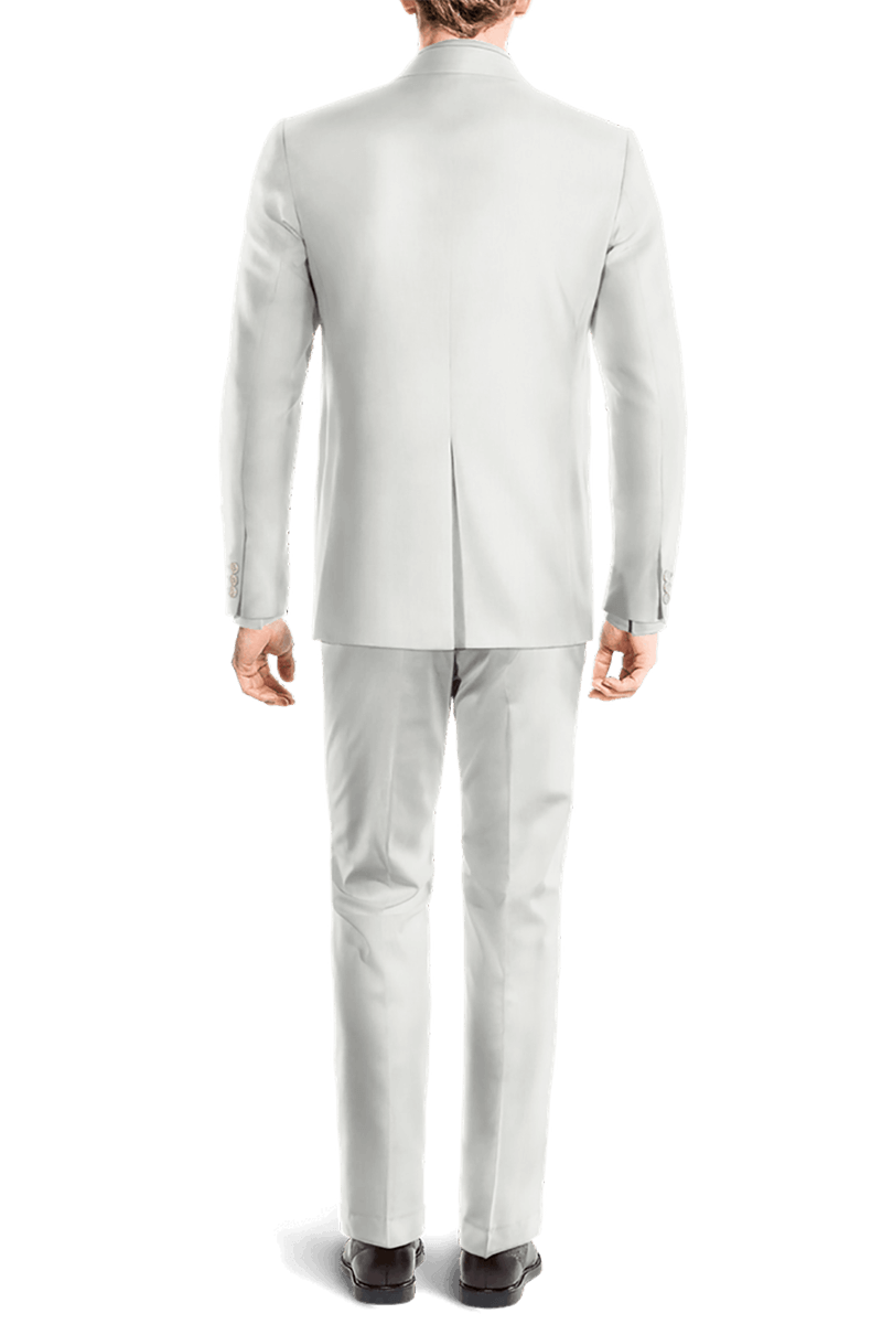 Ivory Linen Peak Lapel 2-Button Suit