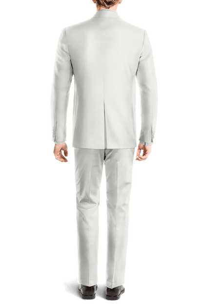 Ivory Linen Peak Lapel 2-Button Suit