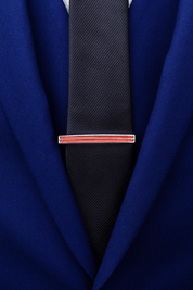 Men' Red Dazzling Party Tie Bar