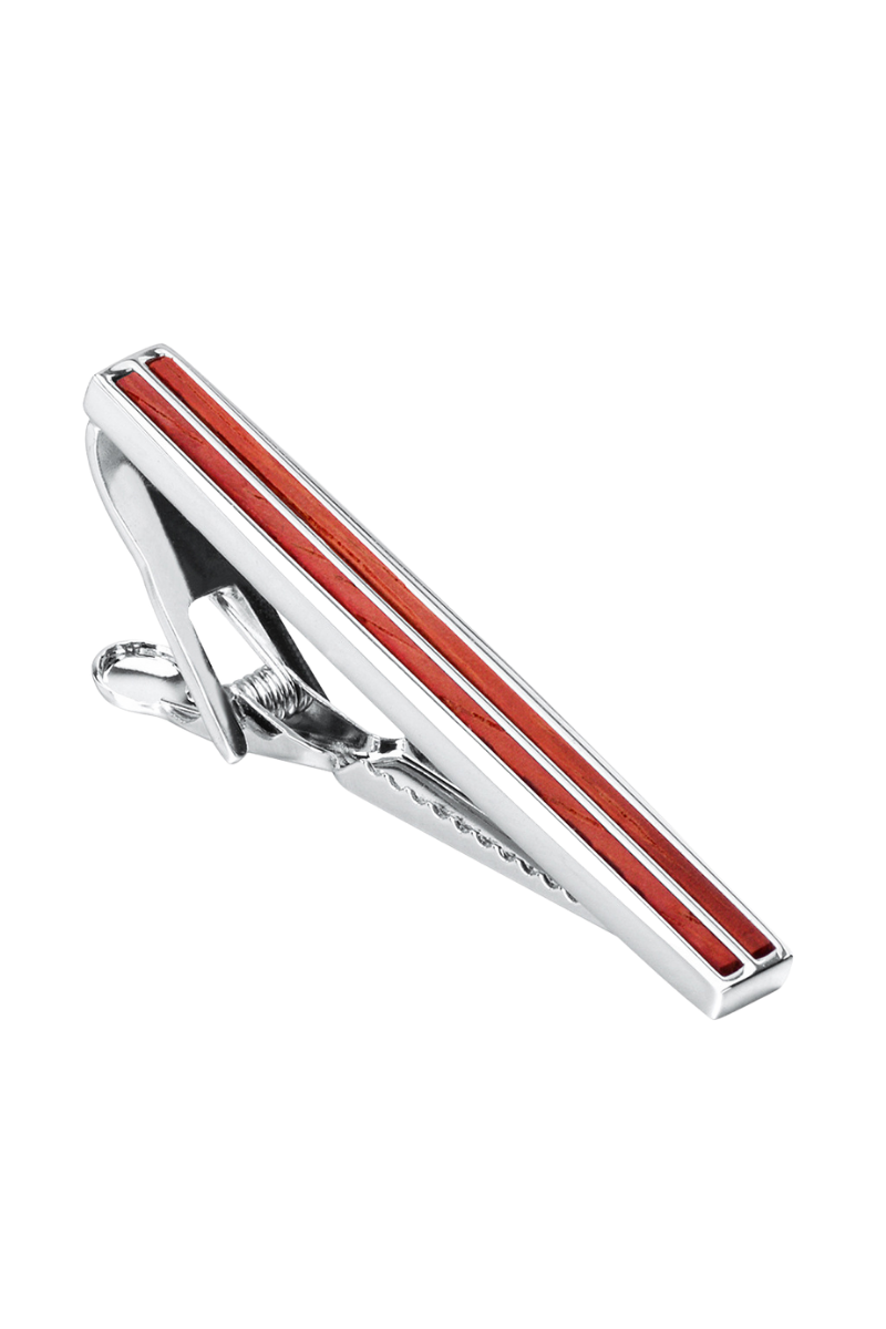 Men' Red Dazzling Party Tie Bar