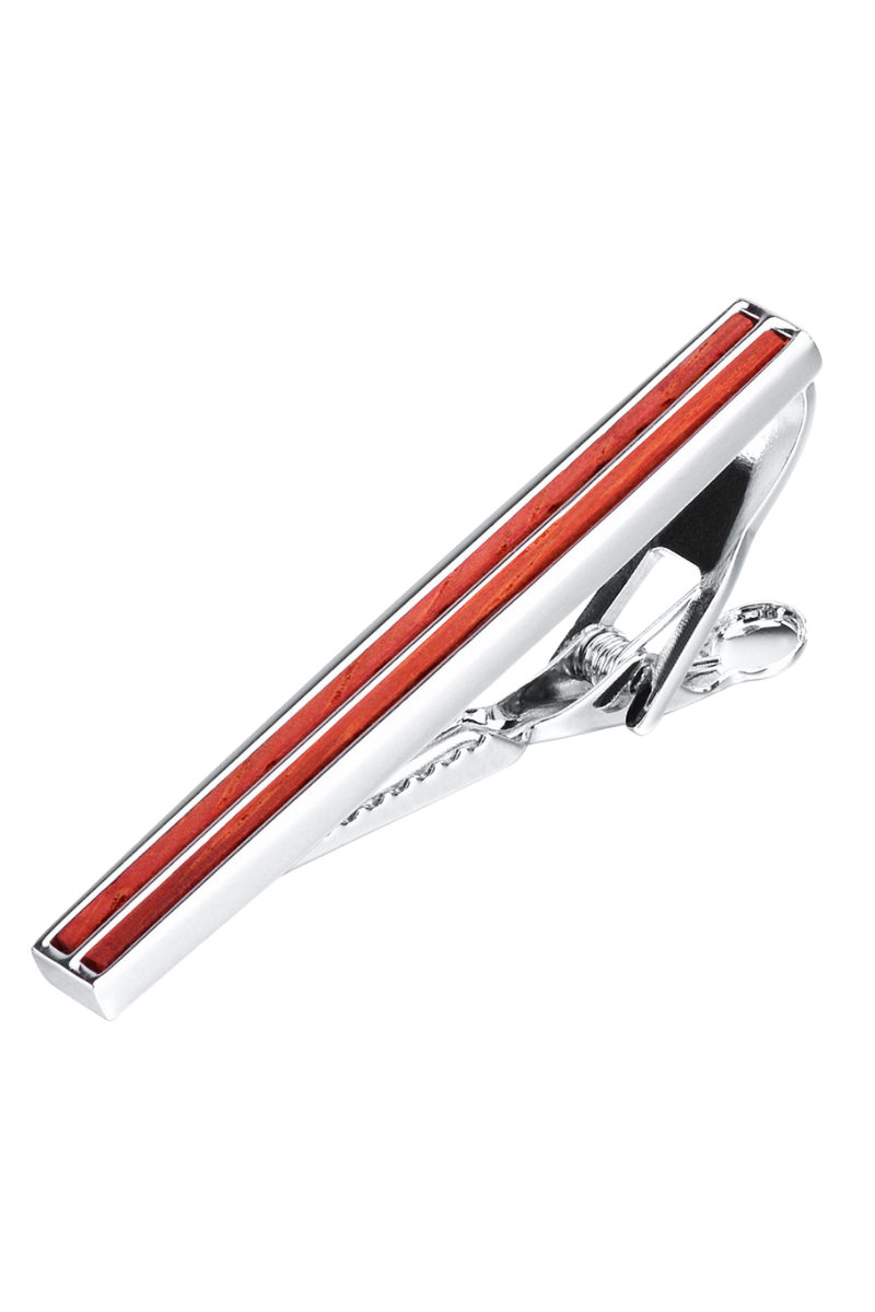 Men' Red Dazzling Party Tie Bar