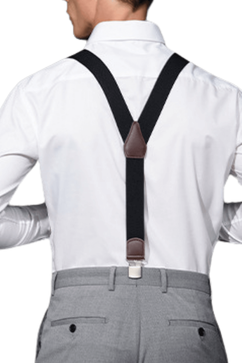 Men's Black Classic Adjustable Suspenders