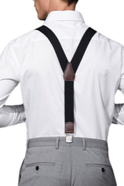 Men's Black Classic Adjustable Suspenders