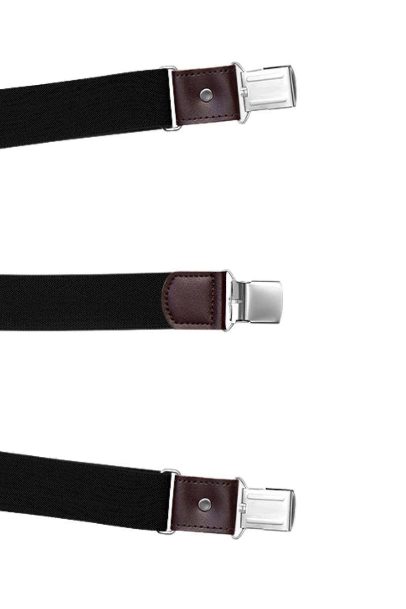 Men's Black Classic Adjustable Suspenders