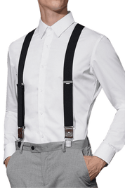 Men's Black Classic Adjustable Suspenders