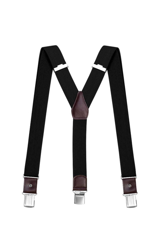 Men's Black Classic Adjustable Suspenders