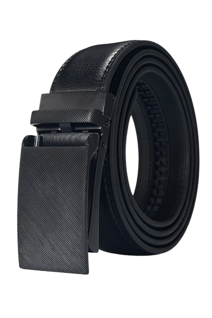 Men's Black Leather Dress Regular Belt