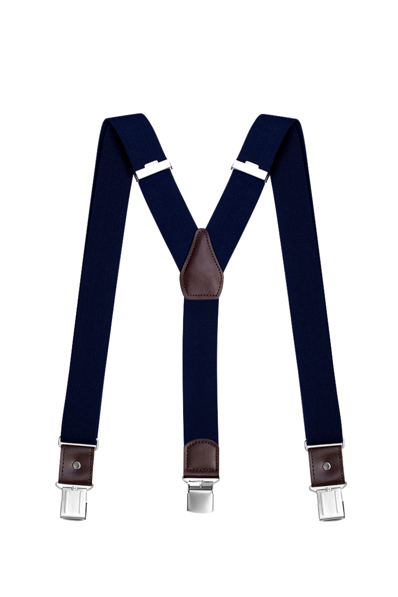 Tirantes ajustables clásicos azules para hombre
