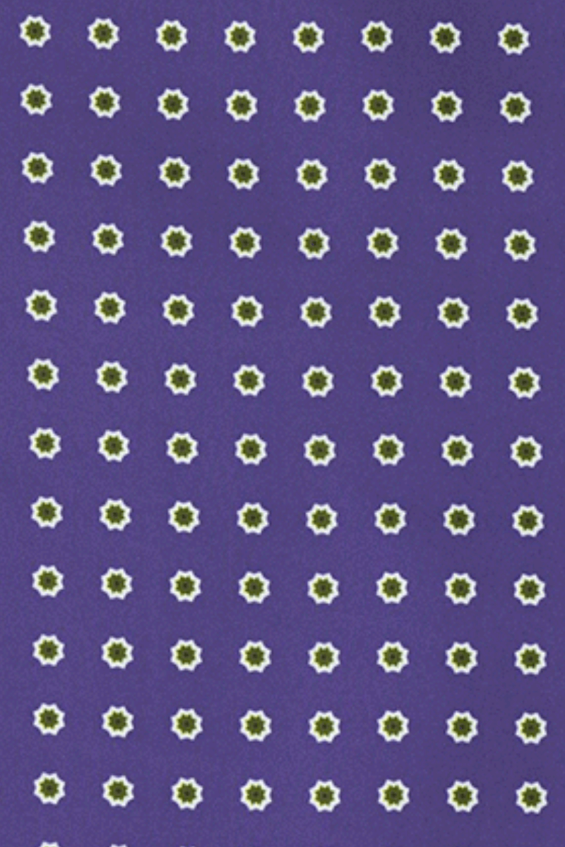 Blaues Einstecktuch für Herren mit Blumenmuster 