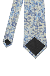 Blue Premium Petite Floral Tie