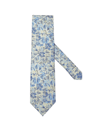 Blue Premium Petite Floral Tie