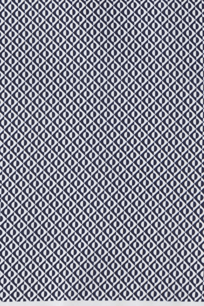 Pañuelo de bolsillo con estampado azul y blanco para hombre