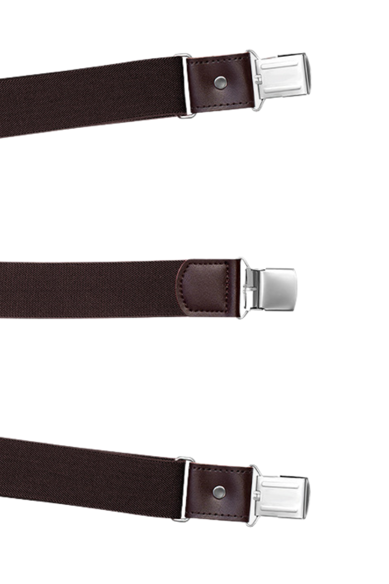 Men's Brown Classic Adjustable Suspenders