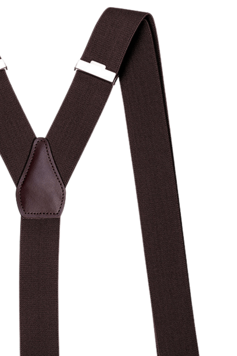 Men's Brown Classic Adjustable Suspenders