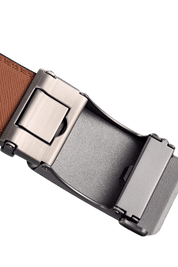 Men's Brown Leather Ratchet Click Belt