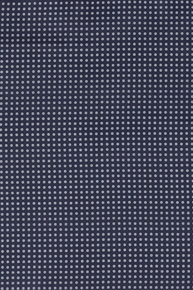 Pochette de costume à pois bleu marine pour homme