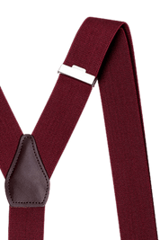 Men's Red Classic Adjustable Suspenders