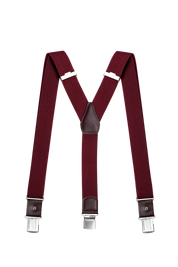 Men's Red Classic Adjustable Suspenders