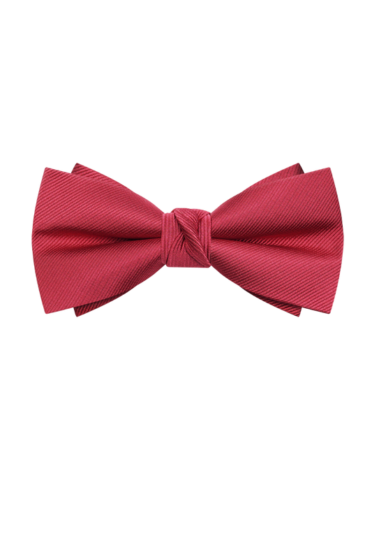 Men's Red Pre-Tied Formal Bow Tie