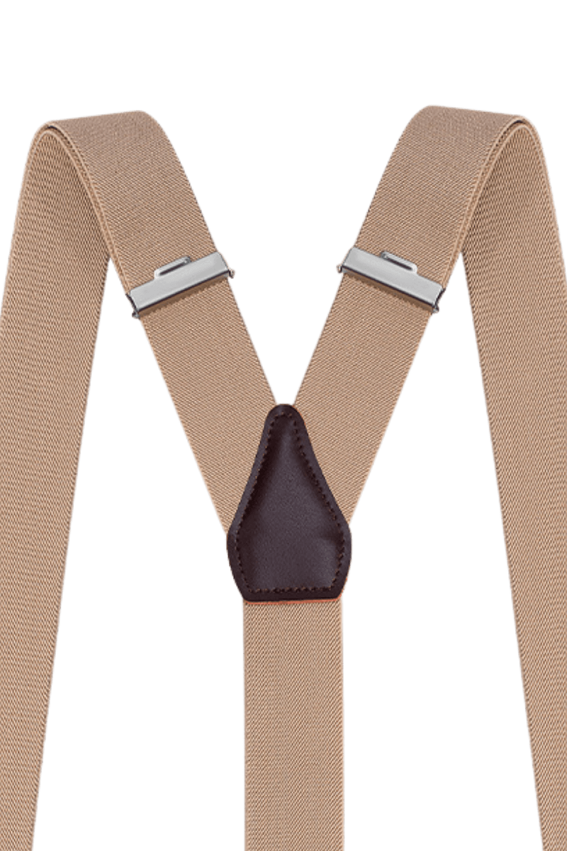 Men's Tan Classic Adjustable Suspenders