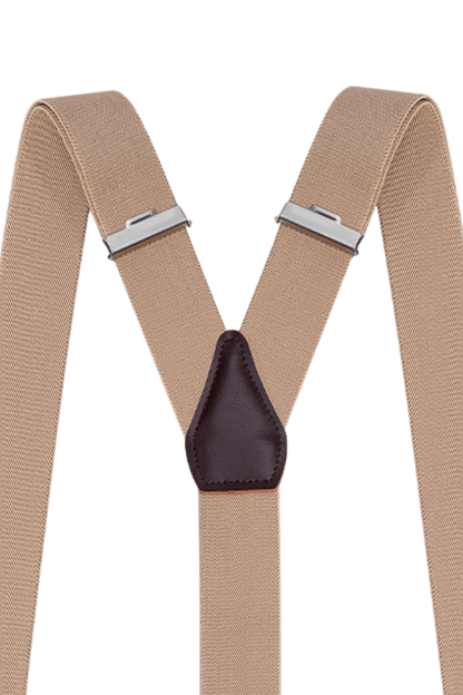 Tirantes ajustables clásicos color tostado para hombre