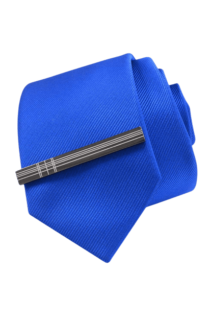 Krawattenklammer mit vertikalem Streifenmuster für Herren 