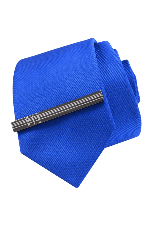 Krawattenklammer mit vertikalem Streifenmuster für Herren 