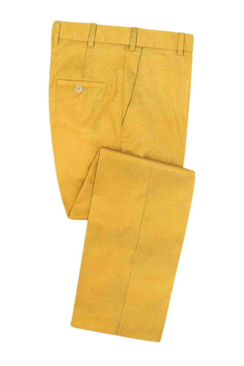 Mystic Yellow Slim fit 2 piece  2 Button Suit