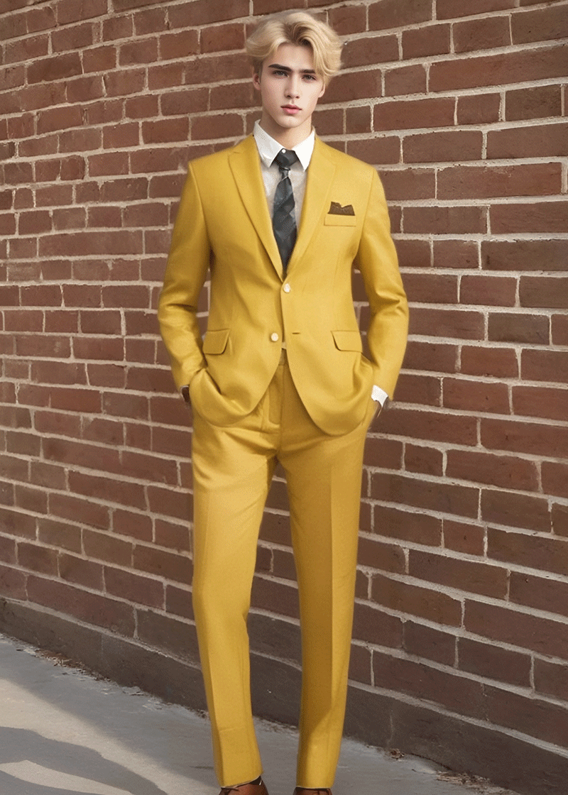 MysticYellowSlimfit2piece2ButtonSuit5.png