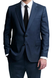 Navy Blue Slack 2 piece 2-Button Suit